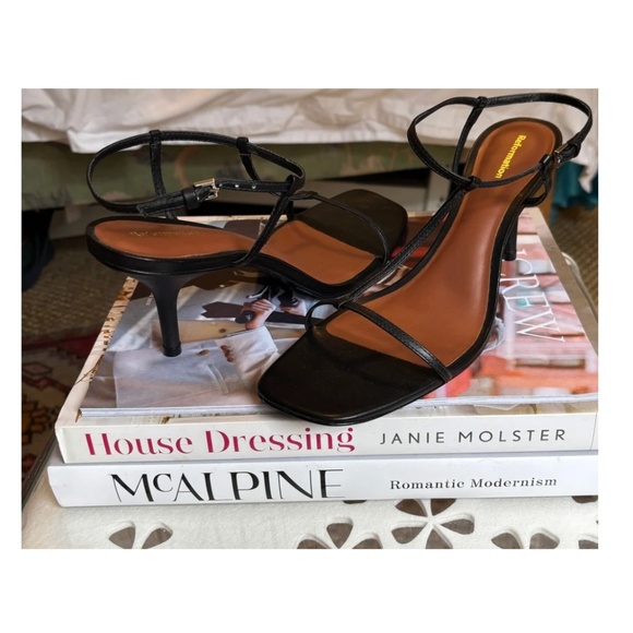 Reformation Black Strappy Sandals - Picture 2 of 3